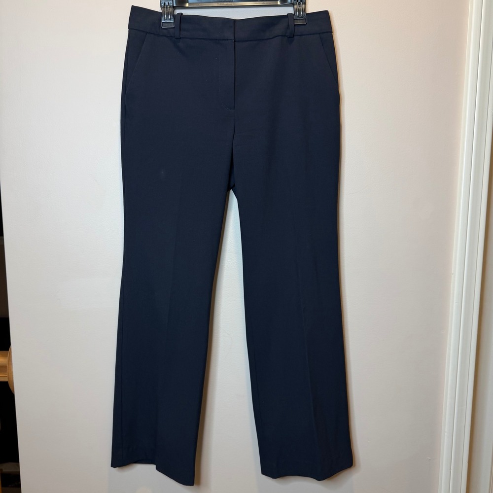Talbots Navy Blue Dress Pants Straight Leg Career Trousers Womens Size 10 Office